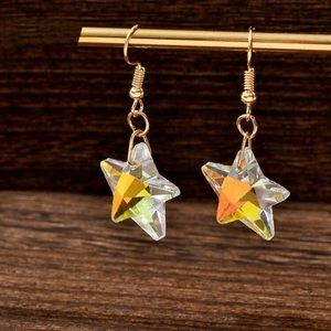 ⭐️ Lovely Crystal Star Drop Earrings ⭐️